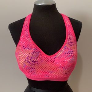 Victoria's Secret Pink Mesh Racerback Sports Bra